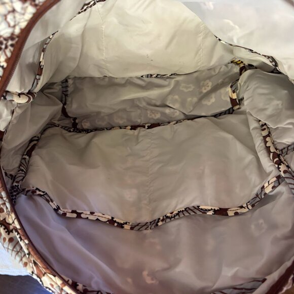 Vera Bradley Diaper Bag Blue and Brown Floral - Picture 4 of 7